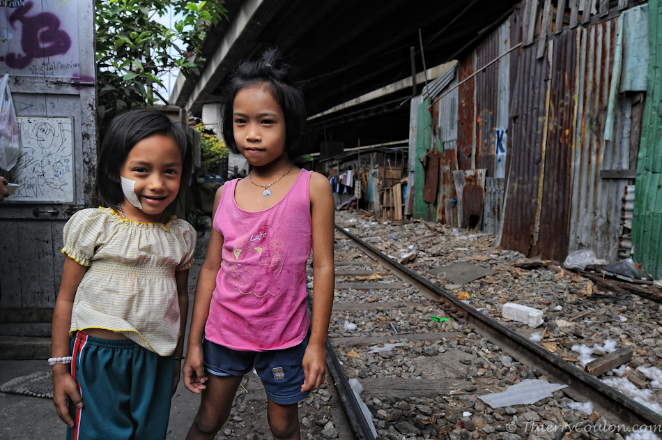 Slum tiny filipina girls